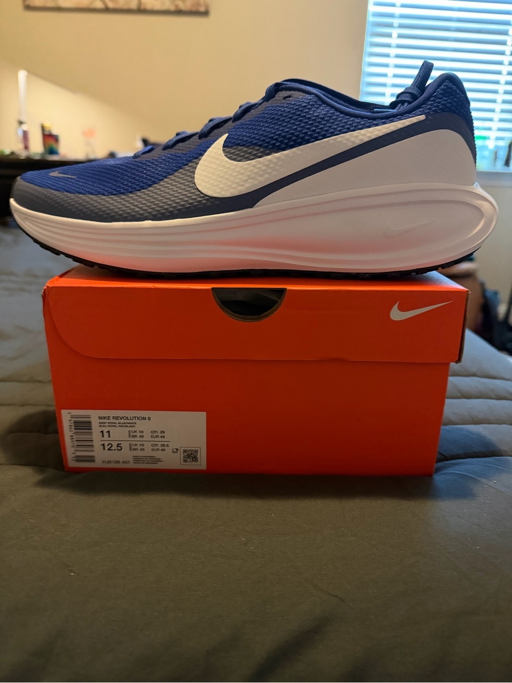 Nike Blue and White Men's Running Shoe